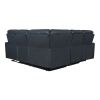 Manual Reclining Home Theater Seating Sofa with Flipped Middle Backrest