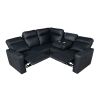 Manual Reclining Home Theater Seating Sofa with Flipped Middle Backrest