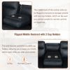 Manual Reclining Home Theater Seating Sofa with Flipped Middle Backrest