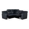 Manual Reclining Home Theater Seating Sofa with Flipped Middle Backrest