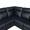 Manual Reclining Home Theater Seating Sofa with Flipped Middle Backrest