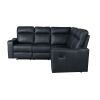 Manual Reclining Home Theater Seating Sofa with Flipped Middle Backrest